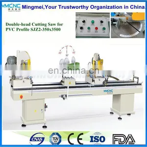 SJZ2 Double Head PVC Window Making Machine/upvc Window Portable Cutting Saw Machine thumbnail-3
