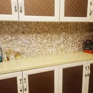 Conch Bullear Shell Marble Mosaic Tile MSW1005 thumbnail-2