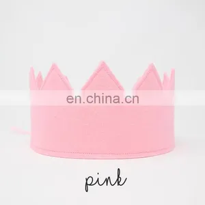 Wholesale Delicate Mini Felt Glitter Crown With Pearl thumbnail-1
