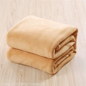 Hot Home Textile Flannel Weighted Blanket Super Warm Soft Solid Blankets thumbnail-4