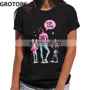 Super Mom Mother's Day Theme Print Stylish Round Neck Personality Slim Short Sleeve T-shirt thumbnail-4