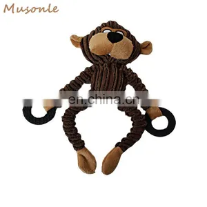 Squeaky Pet Product Lovable Animal Sound Plush Dog Toy thumbnail-1