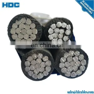 LV 3+1 Cores Aluminum Conductor Abc Cable Aluminum Core XLPE Insulated ABC Cable thumbnail-5
