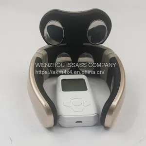 Intelligent Voice Call 3D Neck Massager Remote 2 Level Infrared Heating Pain Neck Care Massager thumbnail-1