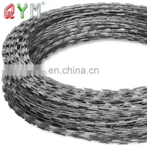 High Security Galvanized Steel Concertina Razor Barbed Wire thumbnail-1