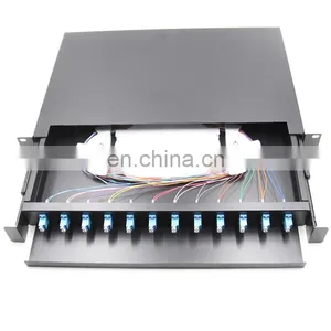Empty FTTH Equipment Splitter Cassette Fiber Optic Patch Panel Mini ODF Type PLC Splitter Rack Mount thumbnail-2