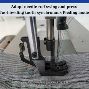 Computer Leather Double Needle Triple Synchronous Thick Material Machine Large Tents Sewing Machine RN-4420 thumbnail-3