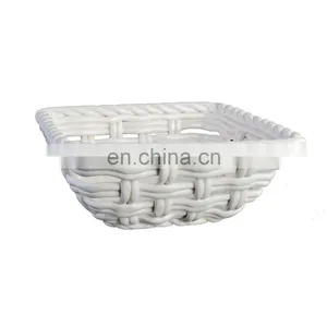 New Factory Hand Made Kitchen Items for the Home Dish Drainage Folding Drain Washing Ceramic Basket With Drainer thumbnail-1