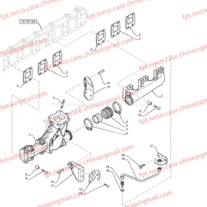 FPT IVECO CASE Cursor9 F2CFE614A*B041/F2CGE614F*V004 5802431166 Exhaust Mainfold5801540832 thumbnail-1