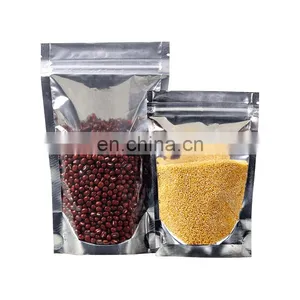 Biodegradable Resealable Clear Window Laminated Plastic Bag With Zipper Aluminium Foil Food Packaging Zip Lock Stand up Pouches thumbnail-5