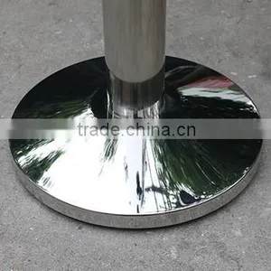 Silver Stainless Steels Double Belt Barriers- 2 Webbings Barriers- Metal Poles thumbnail-6