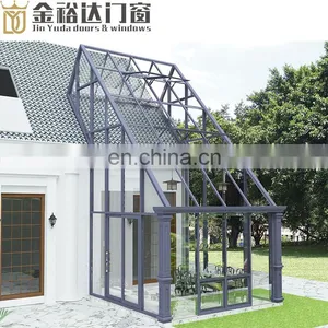 Outdoor Sun Room Aluminum Alloy Cover Frame Modern Glass Houses Sun Room Veranda Sunroom Prefabricated Glass House thumbnail-3