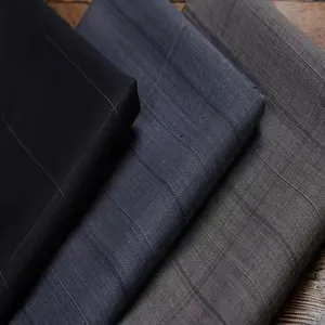 Wholesale Italian 180 Gsm Soft Blend Fabric 80% Wool 20% Poly Fabric for Formal Suit thumbnail-3