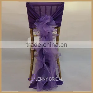 C003E China Wholesale Light Pink Blush Organza Cheap Chair Covers for Sale thumbnail-2