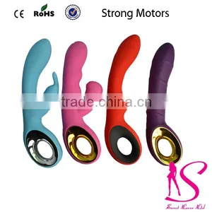 2015 Soft Velvet Silicone Female Vagina Massager Vibrators/ Colorful Sex Vibrators thumbnail-1