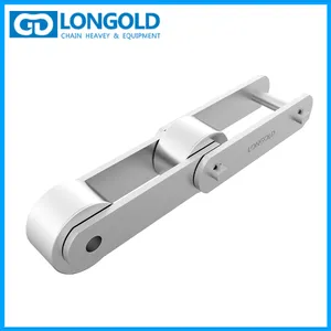 LONGOLD Double Pitch Stainless Steel Conveyor Chain, Rollers Optional thumbnail-3