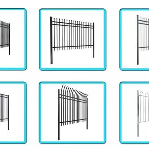 Decorative Tubular Aluminum Wrought Iron Fence for Garden Landscaping thumbnail-4