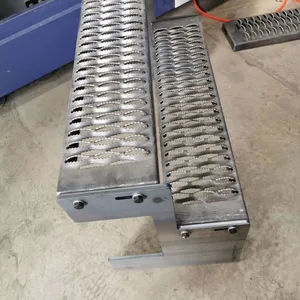 Durable, Non-slip, Perforated Aluminum Platform With Alligator-mouth Anti-slip Support Bars, Flooring, and Deck Grating, Suitable for Construction. thumbnail-1