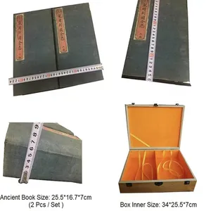 Ancient Book, Xuan Paper Yinpu Family Genealogies Collection of Seal Stamps Camphor Wood Box Set Ancient Gifts thumbnail-4