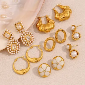 Stainless Steel Earrings 1 Year Warranty Against Tarnishing Wholesale Price From Factory Supplier thumbnail-4