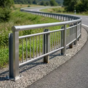Urban Safety Guardrails, Anti-collision Galvanized Pipe Guardrails, Road Fences, Municipal Guardrails thumbnail-4