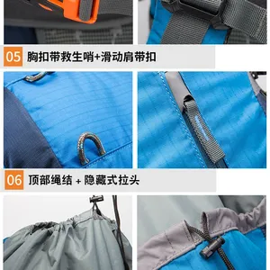Outdoor Backpack Factory 60L Large Capacity Mountaineering Backpack, Hiking, Camping, Long-distance Travel Outdoor Backpack thumbnail-4