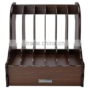 Wooden File Case Wooden Bookcase Wooden Organizer thumbnail-4