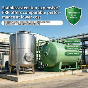 Large Capacity 50-5000m3 FRP Chemical Storage Tank For Petrochemical Industry thumbnail-1