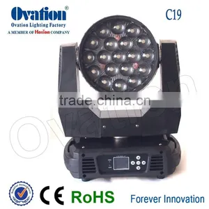 China 19pcs 12W DMX RGBW 4in1 Led Zoom Moving Head Lighting for Party Wedding thumbnail-1