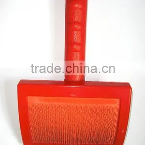 Wholesale PP Plastic Pet Brush ,Dog Grooming Brush Stainless Metal Pin thumbnail-3