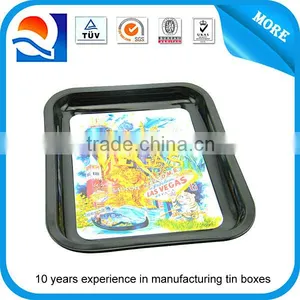 Custom Rectangular Tin Bar Tray, Metal Tin Tray, Bar Serving Tray, Tin Plate thumbnail-3
