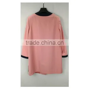 YMYD-7720 New Fashion Spring Autumn Women Trench Coat Long Outwear Plus Size Waist Clothing Factories In China Women Spring Coat thumbnail-4