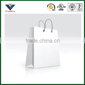 White Custom Paper Bag Custom Kraft Paper Bag Paper Shopping Bag thumbnail-3