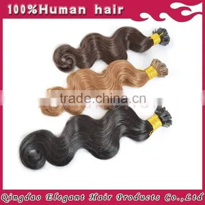 New Hair Style Blonde Flat Tip Hair Extensions Wholesale thumbnail-2