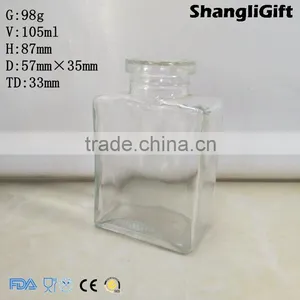 100ml Glass Liquor Bottle Flat Aroma Bottle Empty For Sale thumbnail-1