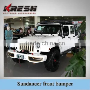 Front Guard, NEW Design 4x4 SUV KRESH-sundancer Wrangler Front Bumper Used for 2007-2015JK With Black Color and Steel Material Quality Choice thumbnail-4