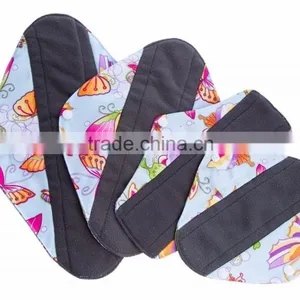 2016 Female Bamboo Charcoal Menstrual Pad Cloth Sanitary Pad thumbnail-1