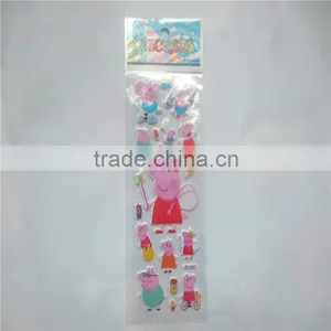 Pink Pig Sticker Manufacturer Three-dimensional Stereo 3 d Cartoon Bubble Stickers Fancy Reward Sticker Bubbles thumbnail-4