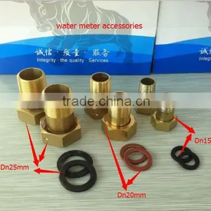 Accessories of Water Meter DN15mm Connectors Water Meter Price thumbnail-2