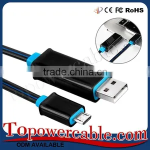 Factory Price Colorful Best Sync Data Micro USB Cables With LED Light thumbnail-4