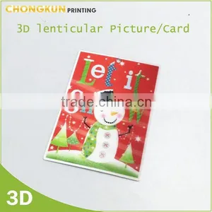 2016 New Christmas Greeting Card 3D Lenticular Card thumbnail-1