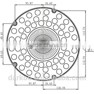New Nichia 60degree Labor Miner's Lamp Lens DK25060-54H1 thumbnail-3