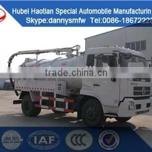 Cheaper Price for 4x2 Vacuum Sewage Suction Trucks With Vacuum Pump 4cbm 4000L Sewel Jetting Waste Water Tanker Truck thumbnail-1