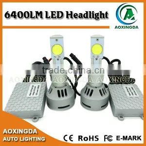 6400 LM LED Headlight Kit for Replacement of D2 D4 HID Xenon Bulb thumbnail-1
