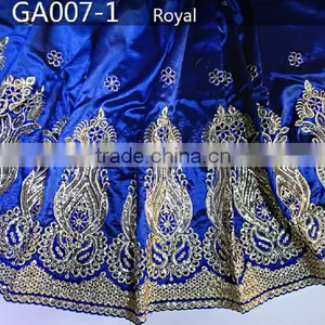 New Style Royal African Embroidery George for Weeding & Party GA007-1 thumbnail-1