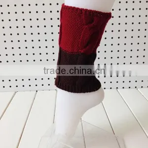 Trendy 2015 Winter Women Hand Knitted Boot Cuffs Cable Knit Leg Warmers thumbnail-6