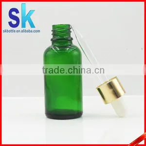 e Liquid Green Glass Bottle 30ml With Childproof Cap thumbnail-2
