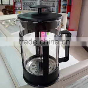 High Quality Plastic Borosilicate Glass French Coffee Press thumbnail-1