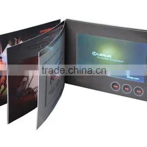 Business Gift Use and Paper Material 7inch Video Brochure Cards thumbnail-4