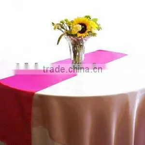 Elegant Decorative Satin Table Runner for Round Table thumbnail-1